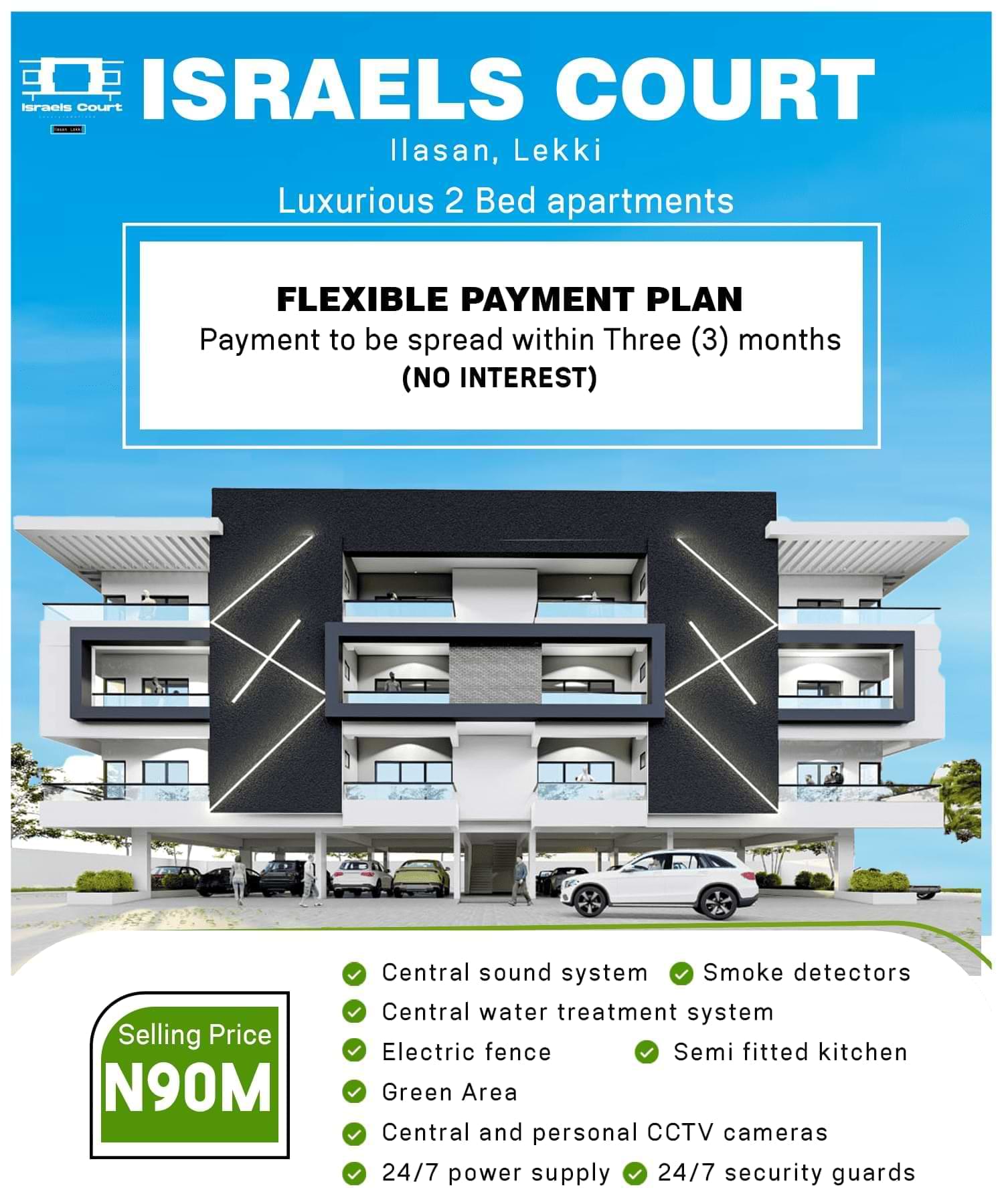 Israel court 2 bedroom apartment project